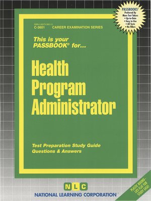 cover image of Health Program Administrator